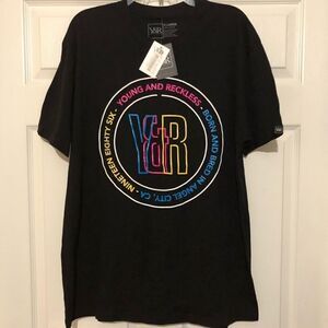 YOUNG & RECKLESS Black T Shirt Size XL
